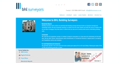 Desktop Screenshot of bhlsurveyors.co.uk